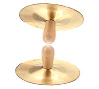 TOYANDONA 2pairs Decorative Finger Cymbals Small Hand Percussion Instrument Sound for Beginners for Performance and Dance