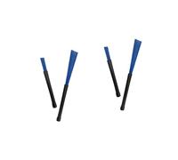 TOYANDONA 2pairs Jazz Drummer Essential Retractable Loop End Drum Brush for Stick Cleaning Material Comfortable to Hold Handle Compact for Storage