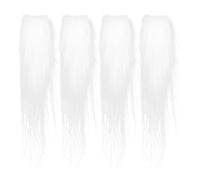 TOYANDONA 2pairs White Fake Eyebrows, Santa Claus Fake Eyebrows, Novelty Realistic Facial Hair for Cosplay Halloween Christmas Costume And Festival Partyerade Dress Up