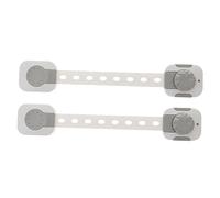 TOYANDONA 2Pc Hand Secure Lock Multifunctional Protective Wardrobe Lock for Safety Grey Childproof Device to Prevent Pinched Fingers and Keep Cabinets Closed