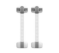 TOYANDONA 2pc Multifunction Protective Lock for Boy Girl Safety Anti-Pinch Device for Cupboards Wardrobes and Fridges Grey Boy Girl Protection Lock Easy to Install Safety