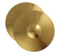 TOYANDONA 2pcs 10-inch Brass Jazz Drum Cymbals Sturdy Crash Practice Metal Drum Set Accessories for Drummers