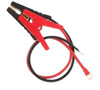 TOYANDONA 2Pcs 100A Pure Copper Battery Clips with 8Mm² 0.5M Cable for Solar Electric Fence Charger, Electric Fence Jump Lead Wire Connector for Outdoor Battery Fencing System