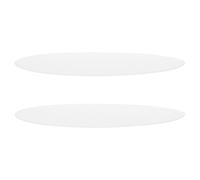 TOYANDONA 2pcs 11.2 Inch Acrylic Round Lampshade Diffuser Frosted Ceiling Light Replacement Cover for Living Room and Overhead Fixture