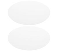 TOYANDONA 2pcs 28cm Round Frosted Acrylic Ceiling Light Shade Covers, Replacement Lampshade Diffusers for Indoor Pendant and Ceiling Lamp Fixtures, 1mm Thick