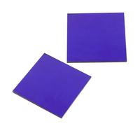 TOYANDONA 2pcs 5x5cm Cobalt Glass Sheets for Flame Reaction Experiments, Chemistry Filter Glass Replacement Accessory for School Science Kits and Lab Equipment