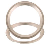TOYANDONA 2pcs 6.5 Inch Golden Plastic Speaker Rings for Subwoofer and Speaker with Enhanced Sound Clarity and Room