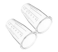 TOYANDONA 2pcs 650ml Plastic Measuring Blender Replacement Cups with Graduated Scale for Smoothie Hand Blender Compatible Mixing Jugs for Kitchen Appliances