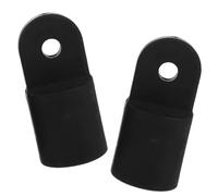 TOYANDONA 2pcs 7/8 Inch Black Nylon Plastic Bimini Top Eye End Caps for Marine Boat Deck Hardware, High Strength Replacement Parts for Boat Bimini Top Square Tube, Suitable for Yacht