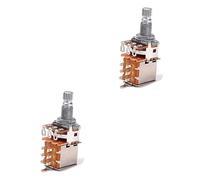 TOYANDONA 2pcs A250k Push Pull Guitar Control Potentiometer Guitar Parts Audio Potentiometer for and Classic Style Neck