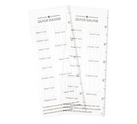 TOYANDONA 2pcs Acrylic Sewing Measurement Rulers with Grid for Precise Stitch Counting and Knitting Gauge Tool, Lightweight and Versatile for Embroidery and Crafting on The Go