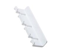 TOYANDONA 2pcs Adhesive Toothbrush Rack Hook Wall Mounted Toothbrush Holder Organizer for Bathroom White Self-Install Holder for Home and Travel Storage