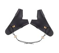 TOYANDONA 2PCS Adjustable Arm Guard Fake Leather Finger Protector Gloves for Recurve and Compound Shooting Lightweight Outdoor Safety Gear