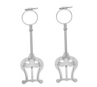 TOYANDONA 2pcs Adjustable Clarinet Music Holder Portable Lyre Music Clip for Marching Band Heavy Duty Clamp for Clarinet Practice and Performance