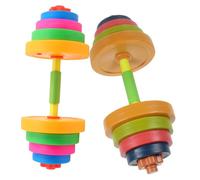 TOYANDONA 2pcs Adjustable Dumbbells Water Filled Weights Portable Childrens Fitness Equipment for Weightlifting Training Safe Soft Watersand Filling Encourages Active Play and Physical