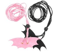 TOYANDONA 2pcs Adjustable Hamster Harness Leash with Bat Wing for Small Animals, Full Protection in Stomach and Neck, Soft Cloth Material, Suitable for Rabbits and Squirrels