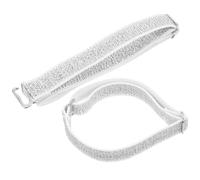 TOYANDONA 2pcs Adjustable Shoelace Bands with Heel Band for High Heels Prevents Shoes from Falling Convenient Daily Use for DIY Shoes White