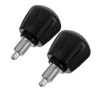 TOYANDONA 2pcs Adjustable Spring Pull Pin Knob with 25mm Thread for Gym Bikes and Cable Machines, Plastic and Stainless Steel Exercise Equipment Locking Knob for Secure Fitness Gear