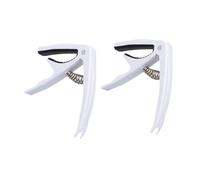 TOYANDONA 2pcs Adjustable Tension Guitar Capo for Acoustic Electric Ukulele Lightweight Abs Clamp Easy One Hand Operation Compact Portable Guitar Accessory