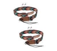 TOYANDONA 2pcs Adjustable Ukulele Strap Buckle Left Handed for Adults Guitar Accessory Bohemian Style for Soprano Concert Tenor