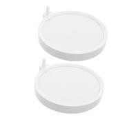 TOYANDONA 2pcs Air Stone Disc for Fish Tank Fine Bubble Diffuser Quiet Aquarium Bubbler Oxygen Aerator with Round Base Multipurpose Air Stones for Freshwater and Saltwater Tanks
