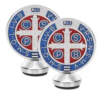 TOYANDONA 2pcs Alloy Cross Ornaments for Christmas Tree Excellent Workmanship and Fine Details, Unique Style Decorative Ornaments for Home and Office Xmas Decoration