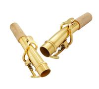 TOYANDONA 2pcs Alto Saxophone Replacement Neck Copper Straight Bend Necks for Alto Soprano Sax Accessories Easy to Install Portable and for Beginners and Professionals