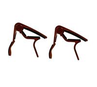 TOYANDONA 2pcs Aluminium Alloy Guitar Capo Professional Tuner Clip for Folk Guitar and Ukulele