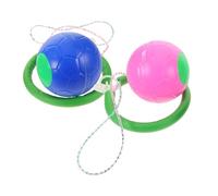 TOYANDONA 2pcs Ankle Skip Balls for Outdoor Indoor Fitness Safe Plastic Jump Leg Swing Builds Strength and Coordination for Active Play and Exercise