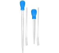 TOYANDONA 2pcs Aquarium Hand Siphon Pump with Extension Tubes, 30ml and 50ml Blue Fish Tank Water Changer and Gravel Cleaner for Aquarium and Turtle Tank Maintenance