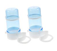 TOYANDONA 2Pcs Automatic Pet Food Dispenser Large Capacity Feeder for Hamsters Rabbits Squirrels Birds Plastic Bowl with Easy Installation and Cleaning Random Color