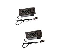 TOYANDONA 2pcs Band Eq Guitar Pickup Acoustic Guitar Preamp Amplifier Folk Guitarra Pick-up Saddle Pickup Plug