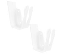 TOYANDONA 2pcs Barcode Scanner Holder Mount with Quick Setup and Wear Resistance, White Plastic Handheld Scanner Reader Bracket for Desk or Wall Mounted Device Stand, for Office and Retail