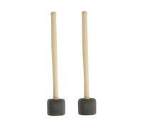 TOYANDONA 2pcs Bass Drum Mallets Large Foam Head Percussion Sticks Set for Snare and Big Drum Playing, Sturdy Musical Instrument Accessories for Concert and Practice Use