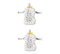 TOYANDONA 2pcs Bath Cushion for Boy Girl Supporting Mat for Bathtub Floating Bathing Seat for Sink Bath Summer Use