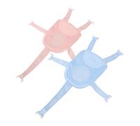TOYANDONA 2pcs Bath Support Seat for Newborns with Non-Slip Mesh Net and Adjustable Cushion Angle Soft Bath Mat Pad for Comfortable and Safe Bathing
