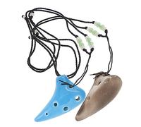 TOYANDONA 2pcs Beginner Ocarina Mini Pottery Musical Instrument for Boys and Girls and Adults Portable Design for and Storage for Wind Instrument Learners