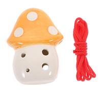 TOYANDONA 2pcs Beginner Ocarina Wind Instrument for Boy Girl Mushroom Design for Music Practice Motor Skills Color Randomized Suitable for Boy Girl and Students