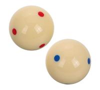 TOYANDONA 2pcs Billiard Training Cue Balls with Six Dots White Pool Balls for Skill Development Enhance Shot Accuracy for All Players for Billiard Room Practice