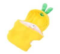 TOYANDONA 2pcs Bird Clothes for Parrots and Small Animals Pineapple Shape Polyester Hoodie Breathable and Quick Dressing Suitable for Photo Shoots and Winter