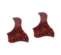 TOYANDONA 2pcs Bird Style Self-adhesive Acoustic Guitar Pickguard Dark Red Shape Sticker for Easy Installation and Scratch Prevention Your Guitar