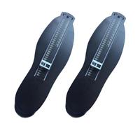TOYANDONA 2pcs Black Plastic Foot Measuring Tool for Adult Shoe Measurement with Tape Accurate Gauge for Online Shopping