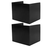 TOYANDONA 2pcs Black Pp Multifunctional Desk Dividers Privacy Boards with Threesided Panels for Student Desks and Classroom Study Tables, Easy to Clean Privacy Shield for Teachers