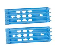 TOYANDONA 2pcs Blue Plastic Bird Leg Ring Holder for Racing Pigeons Easy to Use Hanging Pigeon Ring Stand for Organizing and Managing Poultry Leg Bands Bird Training Frame Accessory