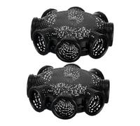TOYANDONA 2pcs Bottom Sinking Crawfish Trap Cage PP Material Lobster Shrimp Eel Fishing Net Efficient Minnow Basket for Crabs Loach Catching Reusable Cast Traps