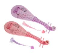 TOYANDONA 2pcs Boy Girl's Early Education Pipa Musical Toy Chinese Lute Simulation Stringed Instrument for Boys and Girls Learning and Play at Home