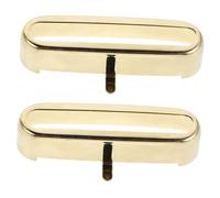 TOYANDONA 2pcs Brass Single Coil Guitar Pickup Covers Open Top Protector Shields for Electric Guitar Noise-reducing Pickup Cases with Metal Shells for Enhanced Tone and Signal Clarity