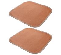 TOYANDONA 2pcs Breathable Rattan and Ice Silk Seat Cooling Mats Comfortable Cushion Pads for Office Chairs and Patio Chairs Easy to Clean Summer Seat Cushion with Natural Elegant Style
