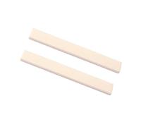 TOYANDONA 2Pcs Buffalo Blank Bone Nut Guitar Bone Nut Bass Bridge Saddle for Handmade Guitar Electric Portable Compact Gl617 (Ivory)