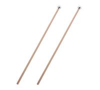 TOYANDONA 2pcs Carillon Hammer Mallet Percussion Sticks Metal Head for Xylophone Mallet Striker Musical Instrument Chime Replacement Short Handle Hammer Instrument